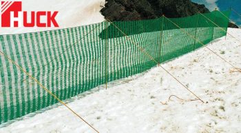 Snow Fence with Integral Polyester Posts