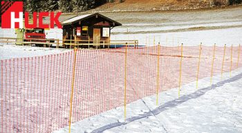 Ski-Slope Fence with Integral Posts