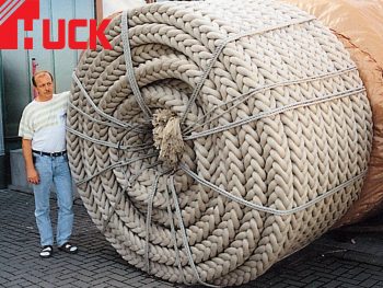 Polypropylene running surface rope per running metre